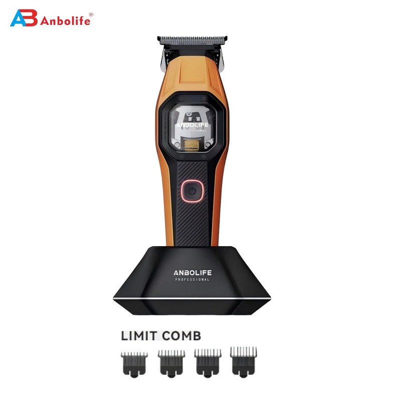 Trimmer profesional de cabello ANBOLIFE con motor vectorial de 12000 RPM y motor magnético microchipado con alimentación USB para uso doméstico y comercial
