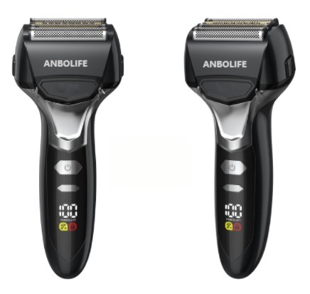 Aparato de afeitar eléctrico para hombres con cuchilla flotante con batería de 1000 mAh y diseño transparente para afeitarse suavemente