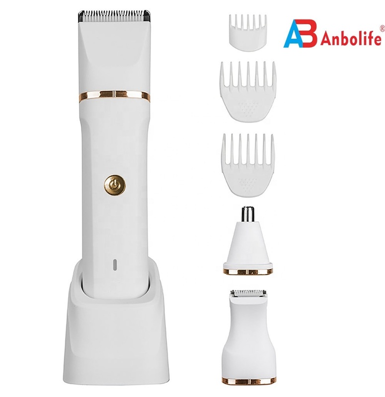 Razor eléctrico recargable para mujeres con IPX7 resistente al agua 600mAh batería y 100 minutos de tiempo de ejecución Bikini Trimmer