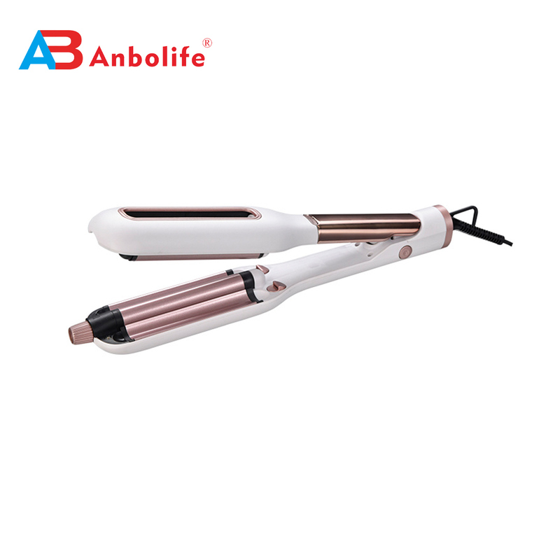 Ferro de rizado de tamaño ajustable con calefacción rápida y 1 año de garantía para peinado profesional