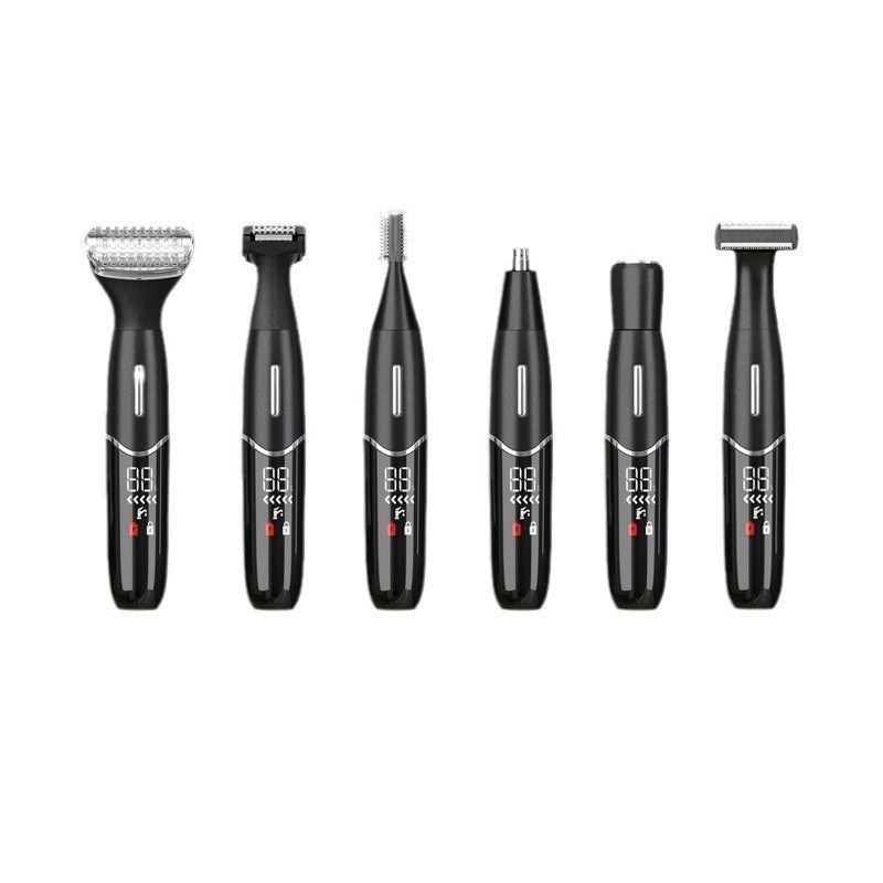 Afeitadora eléctrica recargable por USB con batería de 600 mAh y 90 minutos de autonomía, cuchillas de acero inoxidable, recortadora personal